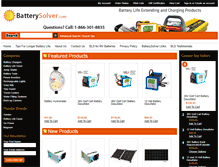 Tablet Screenshot of batterysolver.com